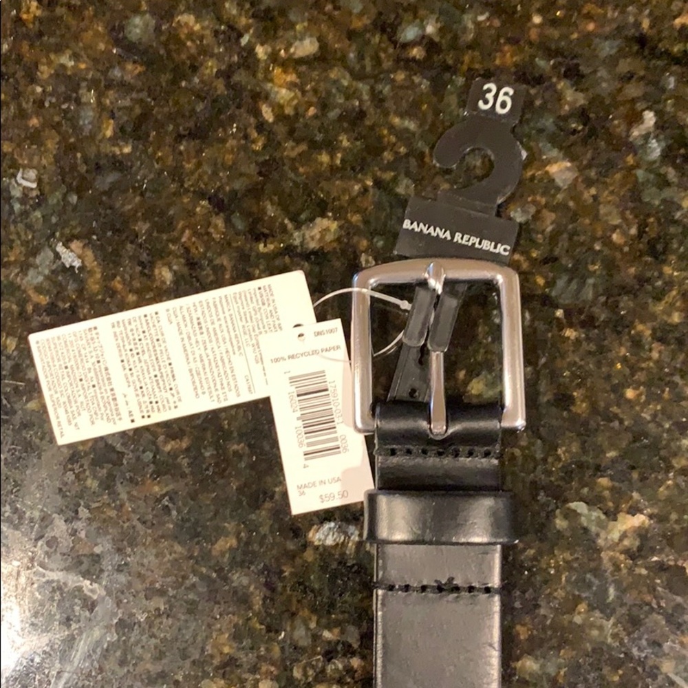 Banana Republic black leather belt
